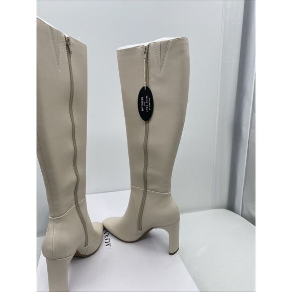 Alfani Womens Tristanne Ivory Knee-High Boots Shoes 5 Medium (B,M) Retail $169 - Picture 7 of 9